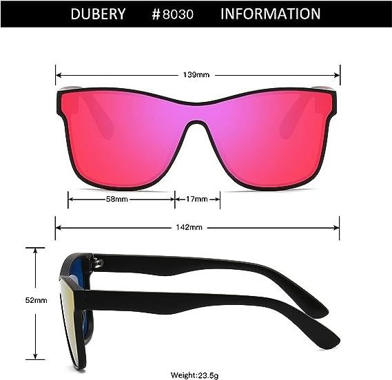 DUBERY women UV400 protection pink sunglasses rimless shades fashion sunglasses high quality sunglasses for men