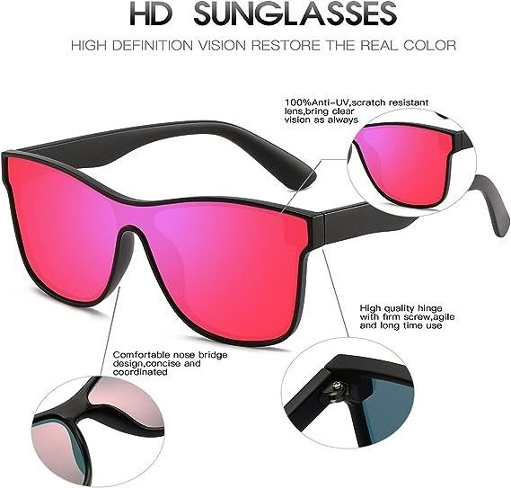 DUBERY women UV400 protection pink sunglasses rimless shades fashion sunglasses high quality sunglasses for men