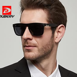 DUBERY mens  sunglasses with dark lenses fashion  square sunglasses 2024 polarized unisex vintage sunglasses