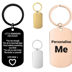 Personalised Keyring Engraved New Car First Home Gift Customised Engraving Stainless Steel