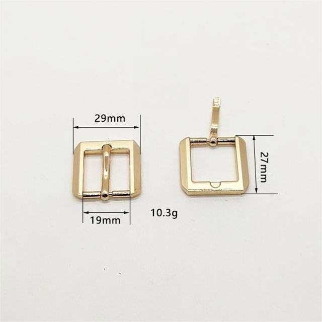 29 * 27mm Factory Wholesale Zinc Alloy Square Belt Buckle Die-Casting Needle Buckle Handbag Hardware Accessories Decoration