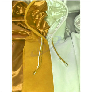 Fashion High Quality Women And Mens Split Two Tone Satin lined Hoodie