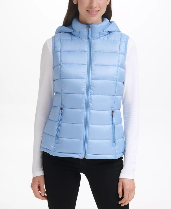 Women Winter windproof Puffer jacket Vest Pakistan Wholesale Clothing Hooded Winter Women'S Down Long Puffer Women Vest