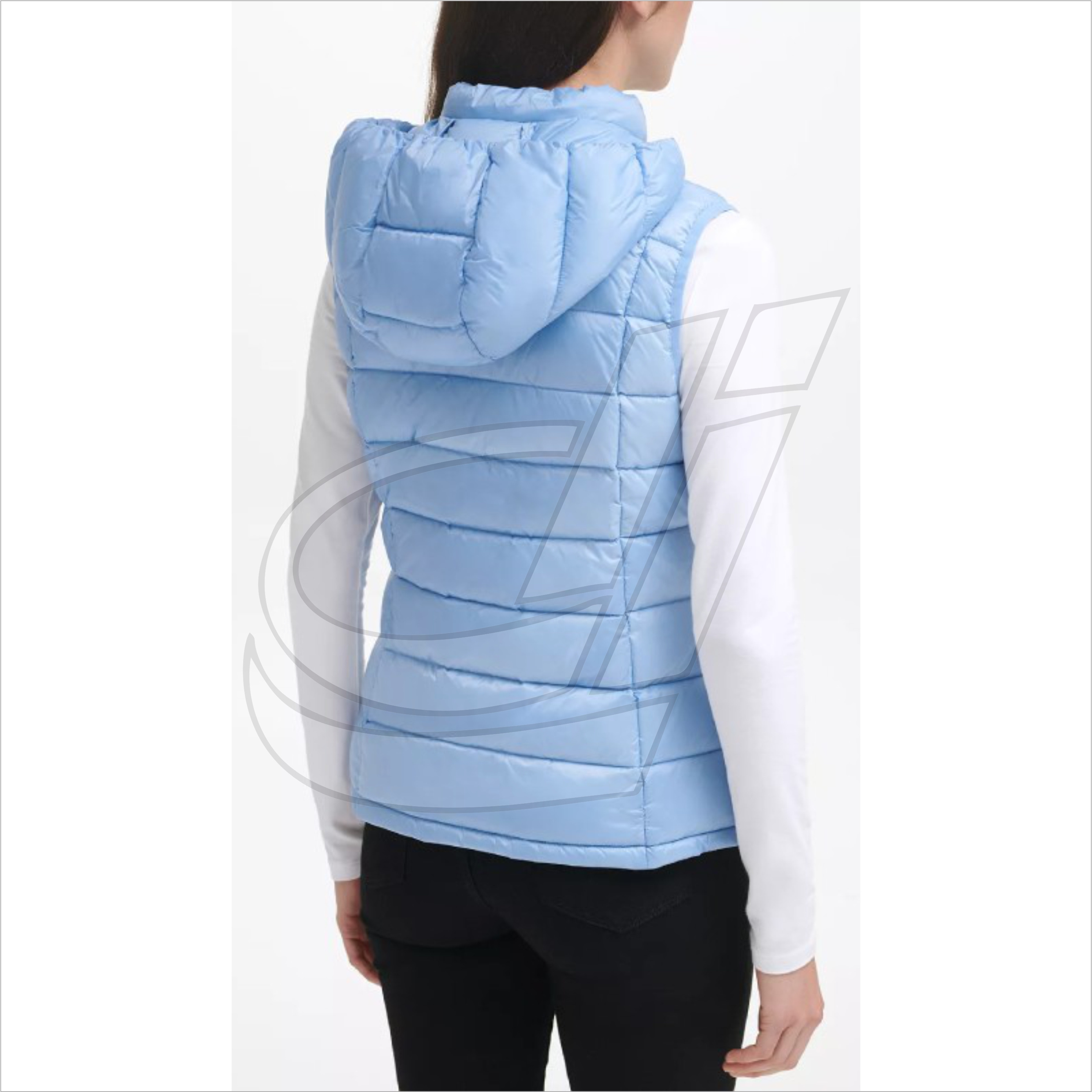 Women Winter windproof Puffer jacket Vest Pakistan Wholesale Clothing Hooded Winter Women'S Down Long Puffer Women Vest