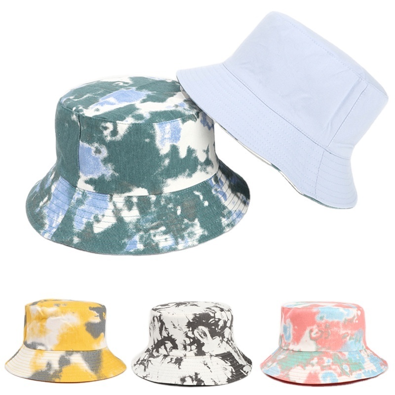 New Arrival Newest Design Sublimation Tie-dye Printed Custom Sun Protect Bucket Hat