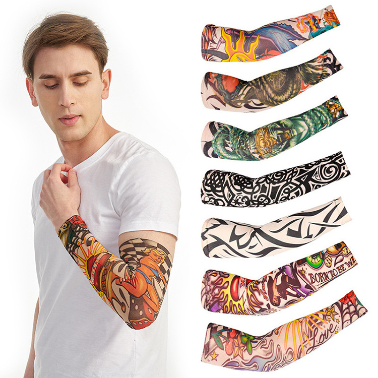 Manufacturer Sunscreen Ice Polyester Cooling Anti-sun Outdoor Cycling Tattoo Arm Sleeves