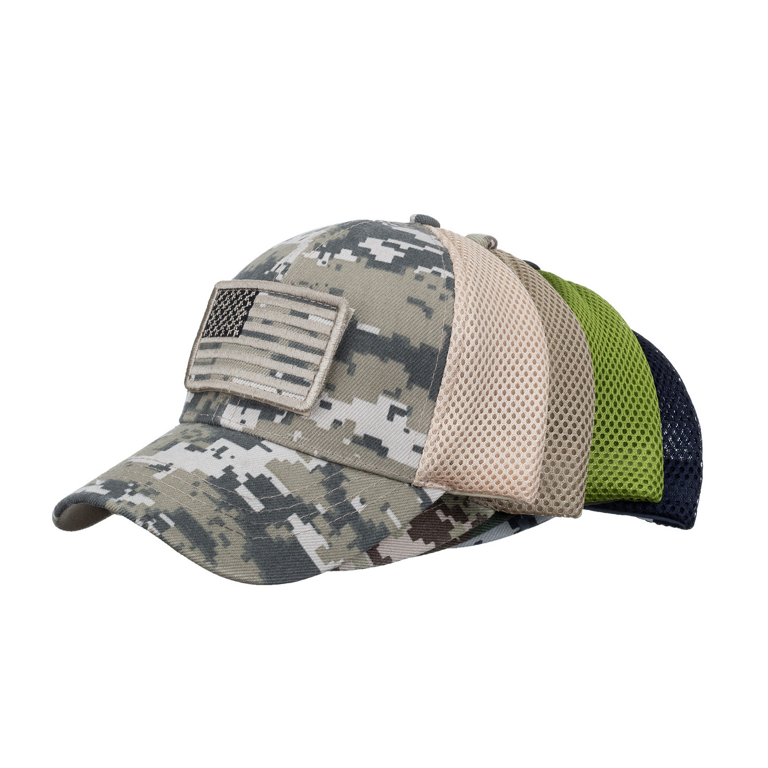 Hot Sale blank Printing Private Logo Custom Design Baseball Cap Adjustable Breathable Camo Camouflage Hat