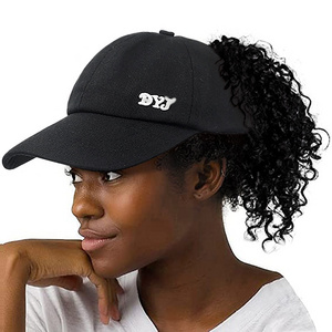 Hot Selling Sun Visor Hat Adjustable for Beach Hiking Backless Ponytail Cap Baseball Cap