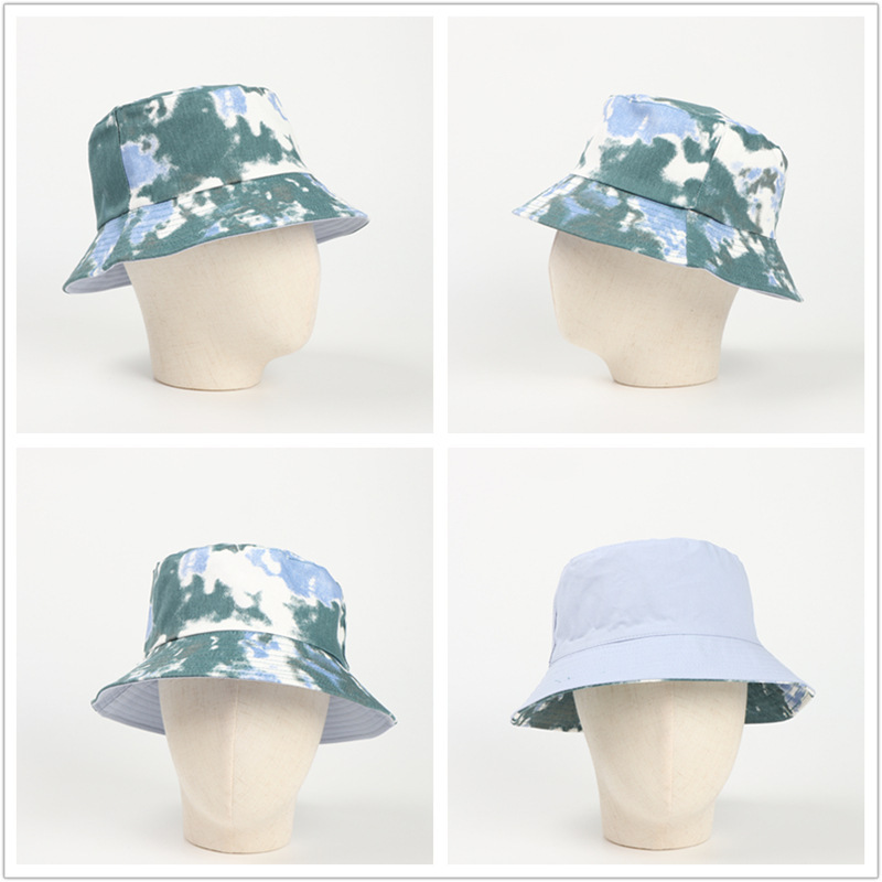 New Arrival Newest Design Sublimation Tie-dye Printed Custom Sun Protect Bucket Hat