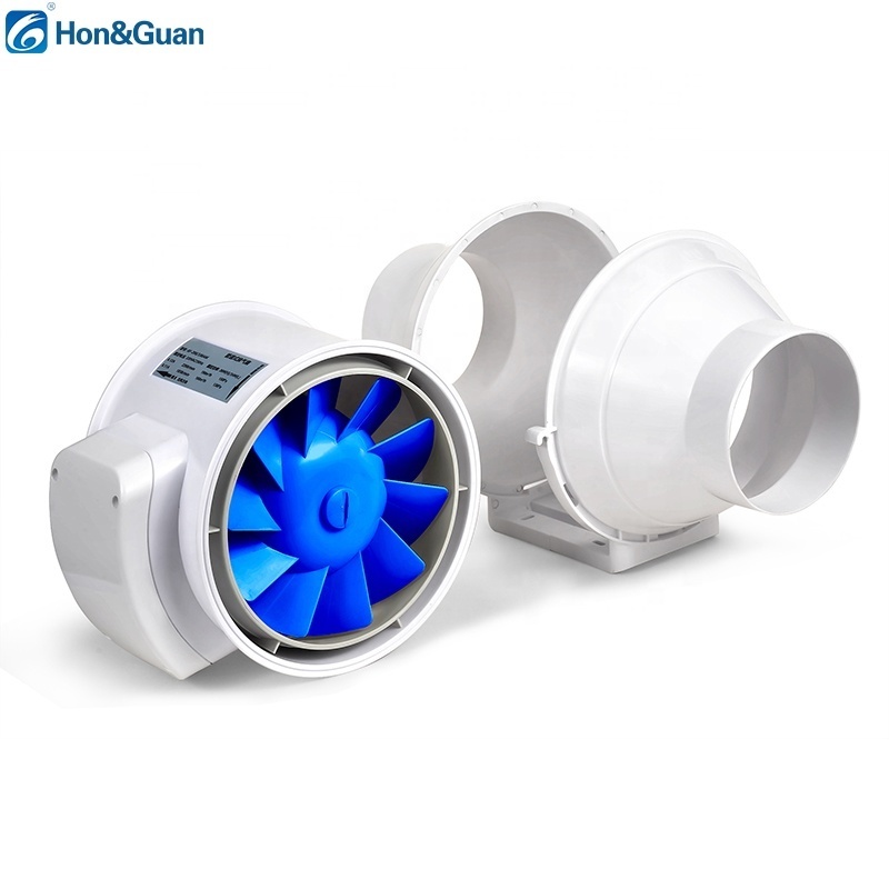 Hon&Guan fan factory ventilation hood exhaust fan 4 inch BBQ smoker bathroom kitchen hotel air fresh product