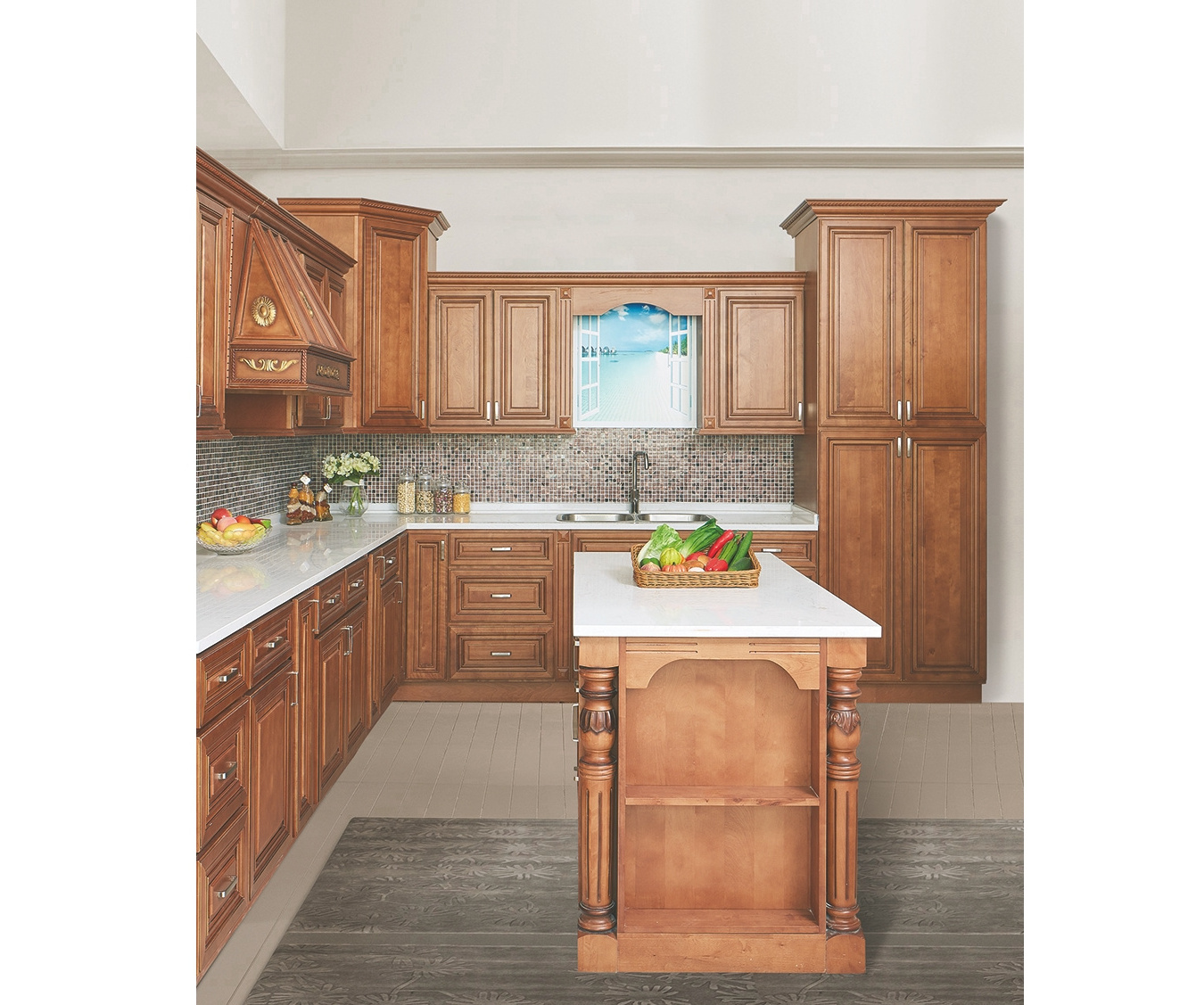 Manufacturer modern solid wood kitchen cabinet doors for furniture