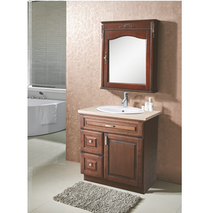 Bathroom Vanity Customized Home Furniture with Mirror Wood Bathroom Vanity Cabinet Light