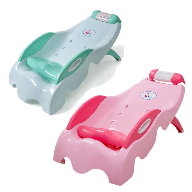 Good selling musical folding baby shampoo chair plus size plastic kids bath chair