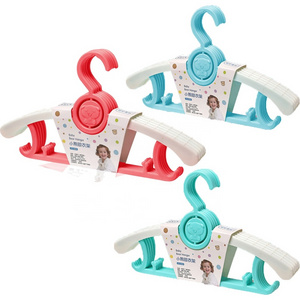 Adjustable Children Coat Hangers Baby Toddler Nursery Closet Hangers Non-Slip Extendable Kids Laundry Hanger