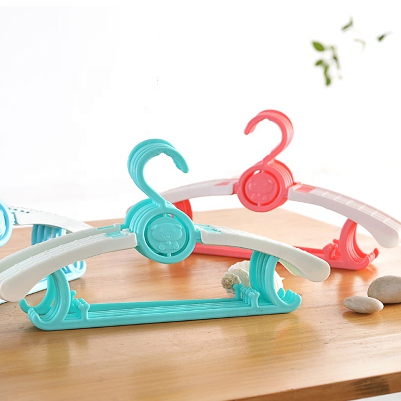 Adjustable Children Coat Hangers Baby Toddler Nursery Closet Hangers Non-Slip Extendable Kids Laundry Hanger