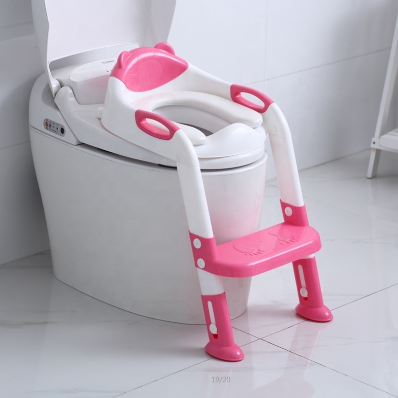 Baby Kids Toilet With Ladder Child Potty Chair Folding Children Step Potty