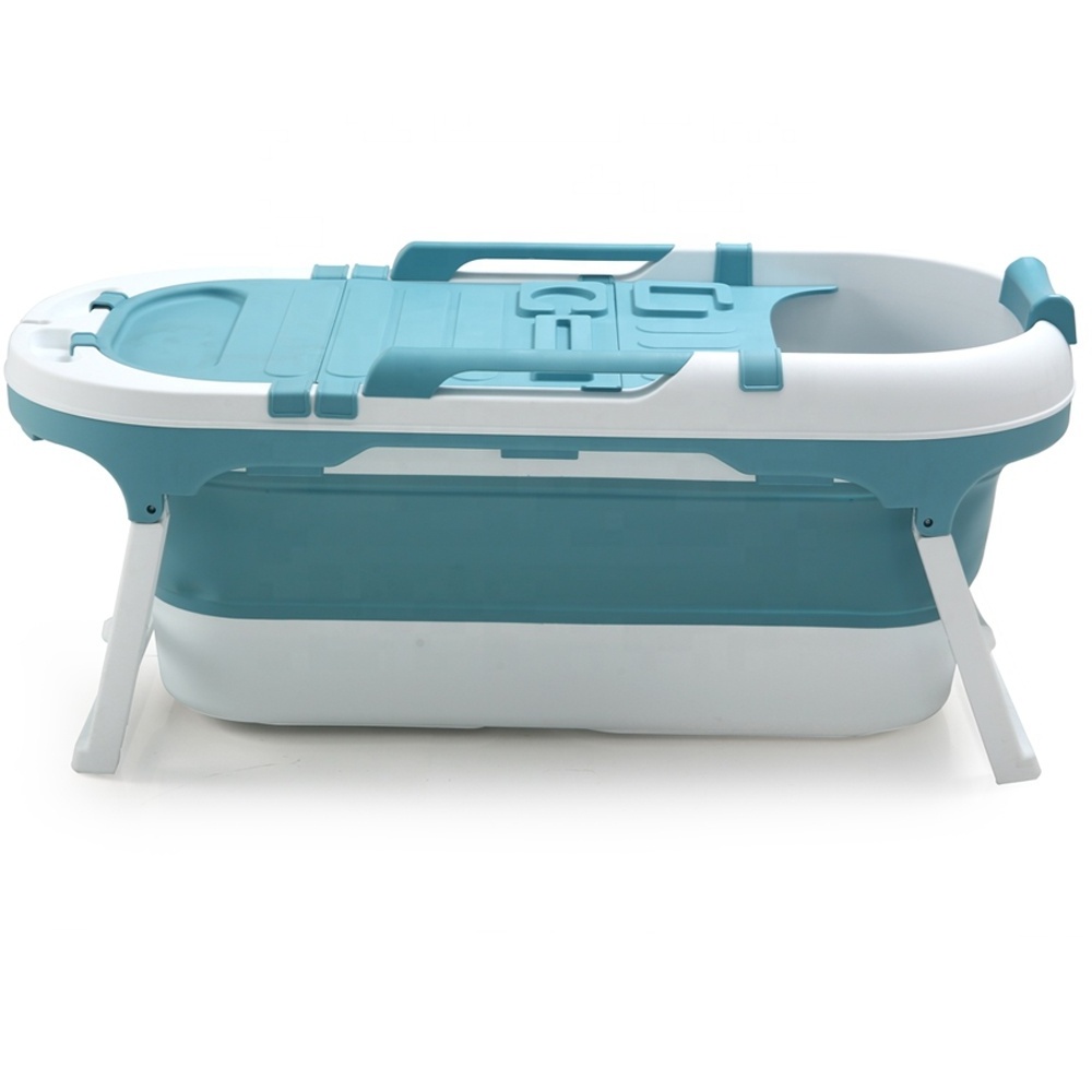 Portable Folding Plastic Bathtub Adult Kids Swimming Pool Large Bath Barrel Freestanding Bathtub Bath Bucket With Cover