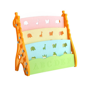 Educational baby bookrack kids plastic bookshelf