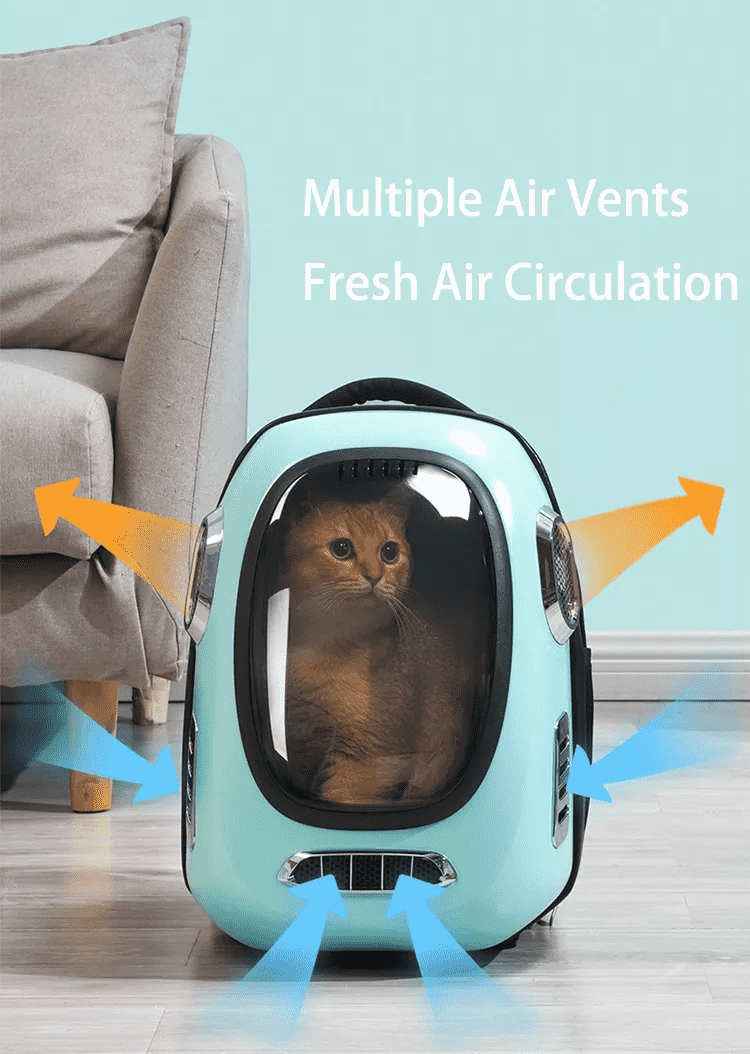 Wholesale Smart Type Transparent Pet Cat Dog Travel Carrier Carrying Basket Backpack Bag