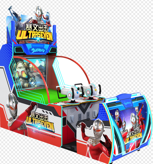 screen game 75 inch LCD shooting water coin operated indoor simulator game machine for arcade game room