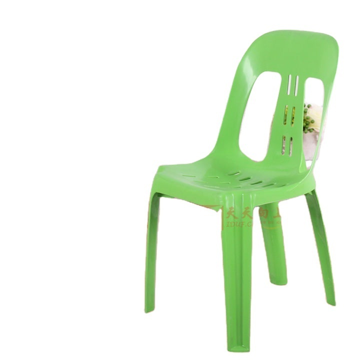 Cheap Plastic Garden Chair Stackable Outdoor Beach Chair Stacking Armless PP Leisure Dining Chair For Restaurant Kitchen Park