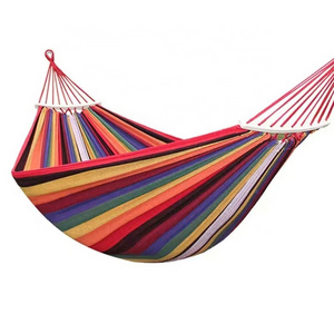 Colorful Camping Hammock Stylish Design Lightweight Comfortable Hammock For Outdoor Leisure Park Courtyard Hiking