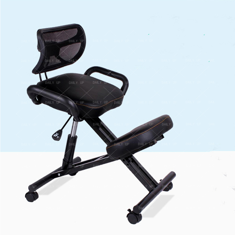 kneeling office chair with back and armrest Adjustable Stool For Home and Office - Improve Your Posture With an Angled Seat