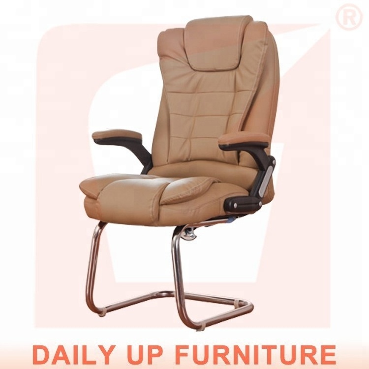 Air Conditioned Office Chair Swivel Office Chair no Wheels Conference Hall Chair Chromed Base Best Wholesale Websites