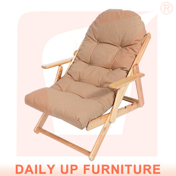 Adjustable Folding Lounge Chair Comfortable Grey Balcony Leisure Chair Foldable  Chair For Living Room Bedroom Beach