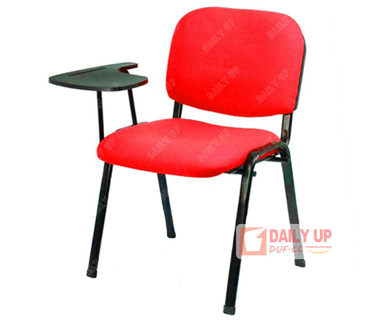 Fabric Padded School Chair Training Chair with Writing Tablet Stackable Conference Tablet Chair Wholesale