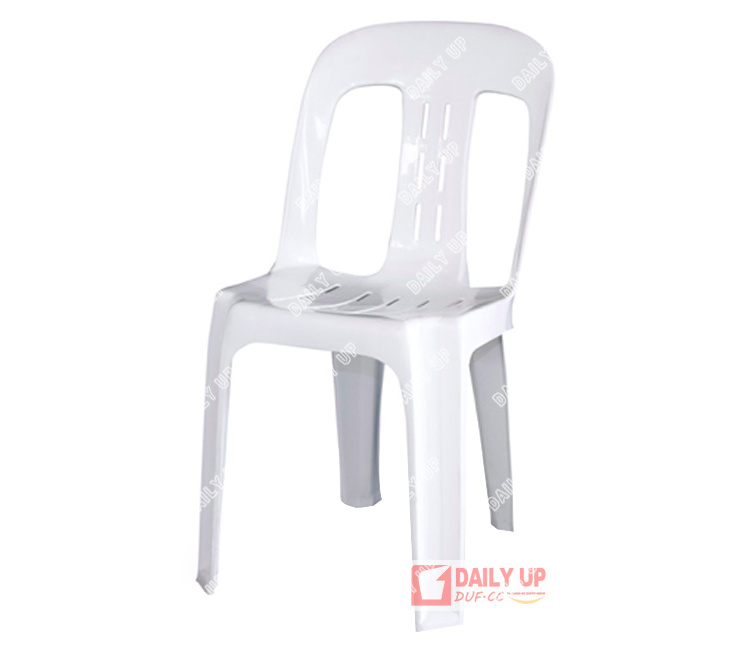 Cheap Plastic Garden Chair Stackable Outdoor Beach Chair Stacking Armless PP Leisure Dining Chair For Restaurant Kitchen Park