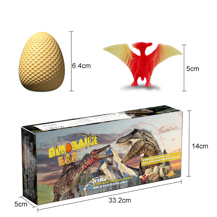 G8608 Excavation Dig Kit Dig It Out Dinosaur Egg Fossil Toys 12 Dino Eggs Dig Set Science Educational Kits STEM Toys For Kids