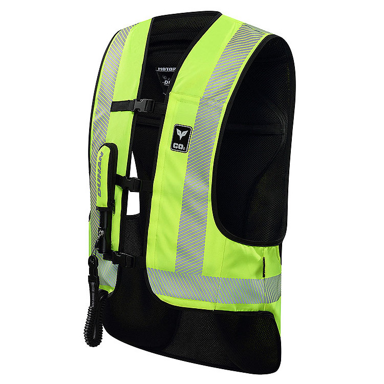 DUHAN Hi Vis  Moto Airbag Sleeveless Jacket Inflatable Motorcycle Vest Air bag