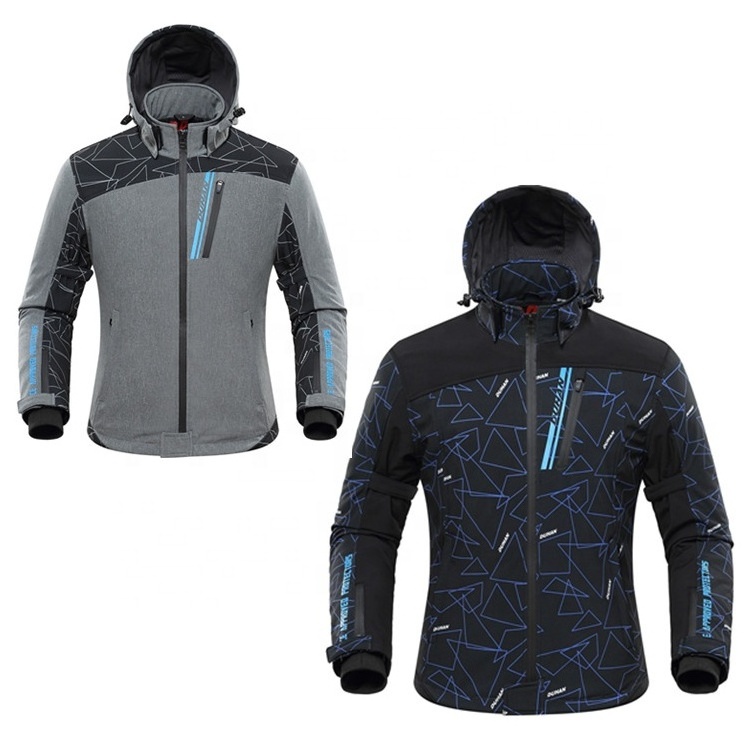 Skin shell fabric Skiing Jacket Motorcycle Unisex Windbreaker Waterproof Jacket Electric Heating Vest  hood Outdoor Jacket