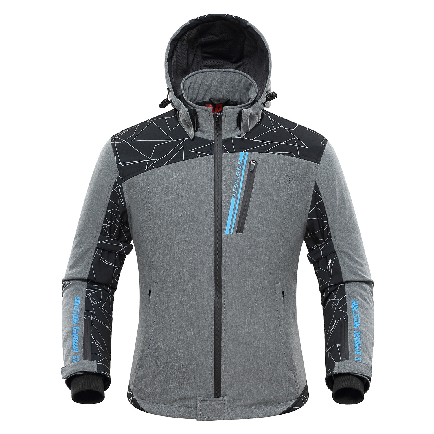 Skin shell fabric Skiing Jacket Motorcycle Unisex Windbreaker Waterproof Jacket Electric Heating Vest  hood Outdoor Jacket