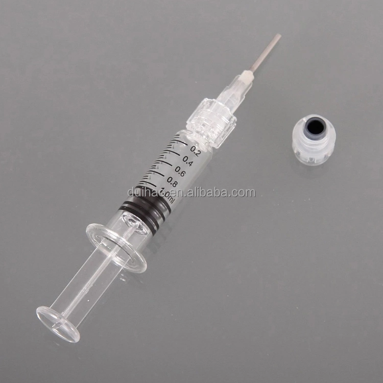 Hot Selling High Quality Glass Syringes 0.5ml/1ml/3ml/5ml/10ml Luer Lock Beauty Syringe  with Luer