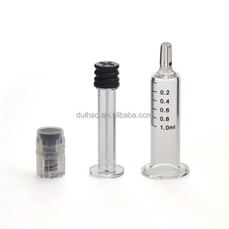 Hot Selling High Quality Glass Syringes 0.5ml/1ml/3ml/5ml/10ml Luer Lock Beauty Syringe  with Luer