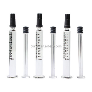 Long life Prefilled syringes 1ml luer lock oil packaging borosilicate glass syringe