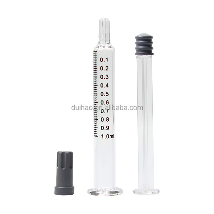 Prefilled 3ml 5ml 10ml Glass Bottle Different size Borosilicate Glass Vials Prefilled Syringe 1ml 0.5ml