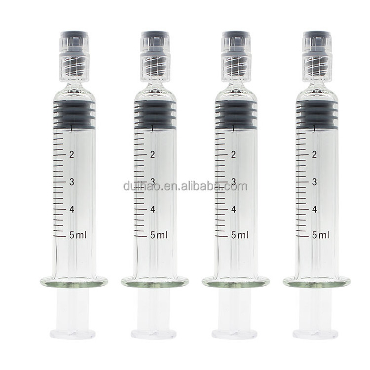 1ml 2.25ml 3ml 5ml 10ml Glass Syringe With Lure Lock Child Proof Glass Syringe In Stock Wholesale Price