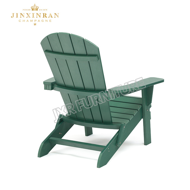 Patio Deck Garden Backyard Folding And Reclining Adirondack Chair Folding Waterproof Plastic Wood Garden Reciling Chair