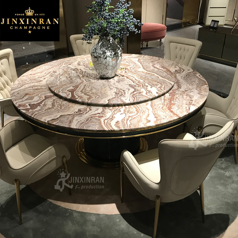 Italian round dining table with leather chairs marble top round dining table with lazy susan round rotating dining table