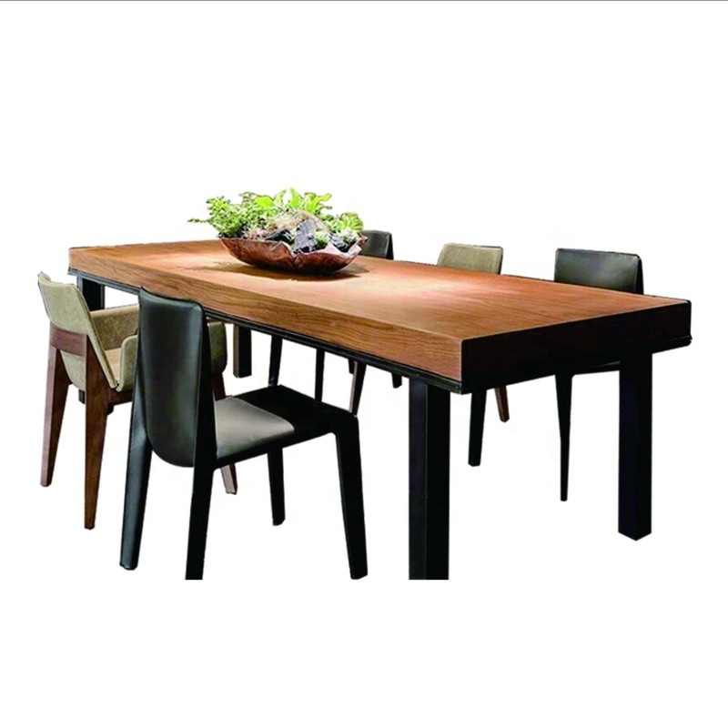 Factory accept customised home furniture solid wood dining room tables for 12