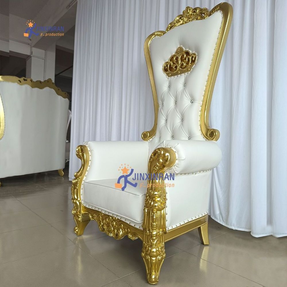 High Standard Luxury High Back Gold Royal King Throne Chair Throne Chairs Luxury High Back