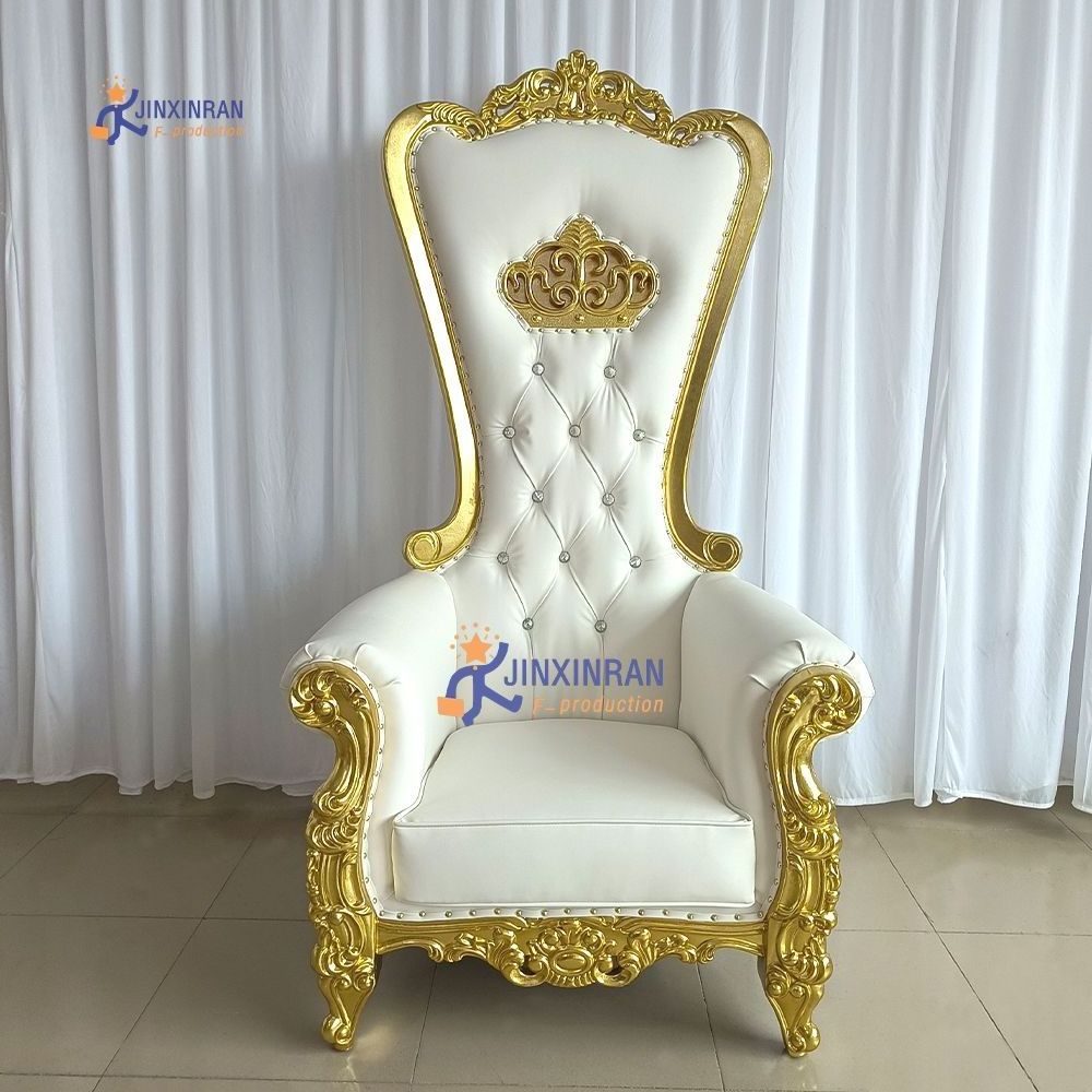 High Standard Luxury High Back Gold Royal King Throne Chair Throne Chairs Luxury High Back