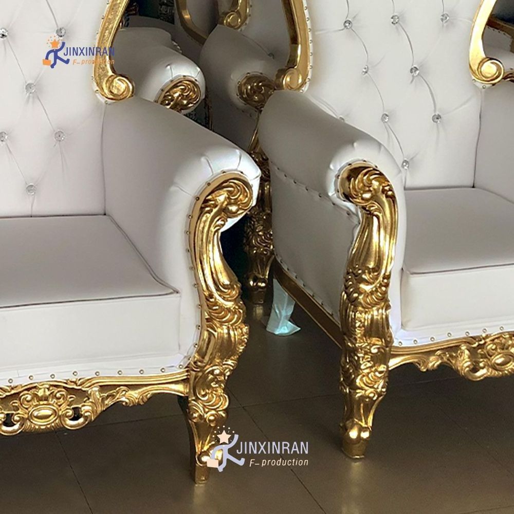 Customized King And Queen Chairs Leather Luxury Throne Chair Wedding Throne Chair