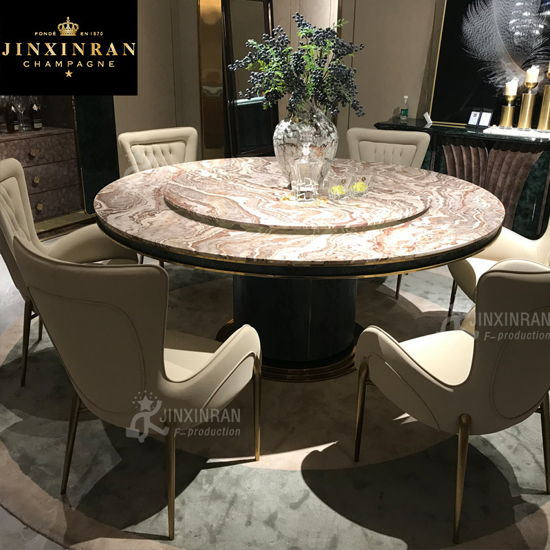 Italian round dining table with leather chairs marble top round dining table with lazy susan round rotating dining table