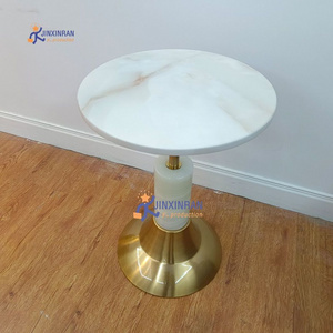 Ethiopian Round Marble Top Coffee Table Living Room Tea Table Modern Coffee Table