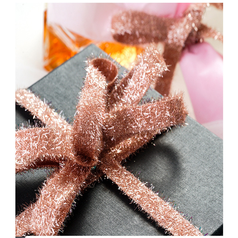 2024 New Soft Hand Feeling Special Korea Ribbon Glitter Metallic Ribbon For Gift Flower Wrapping