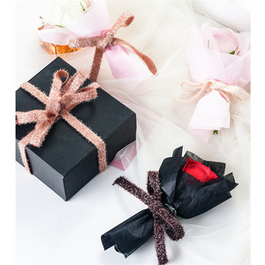 2024 New Soft Hand Feeling Special Korea Ribbon Glitter Metallic Ribbon For Gift Flower Wrapping